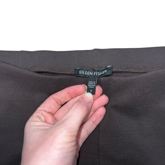 EILEEN FISHER Washable Stretch Brown Pant Size S - Picture 2 of 6